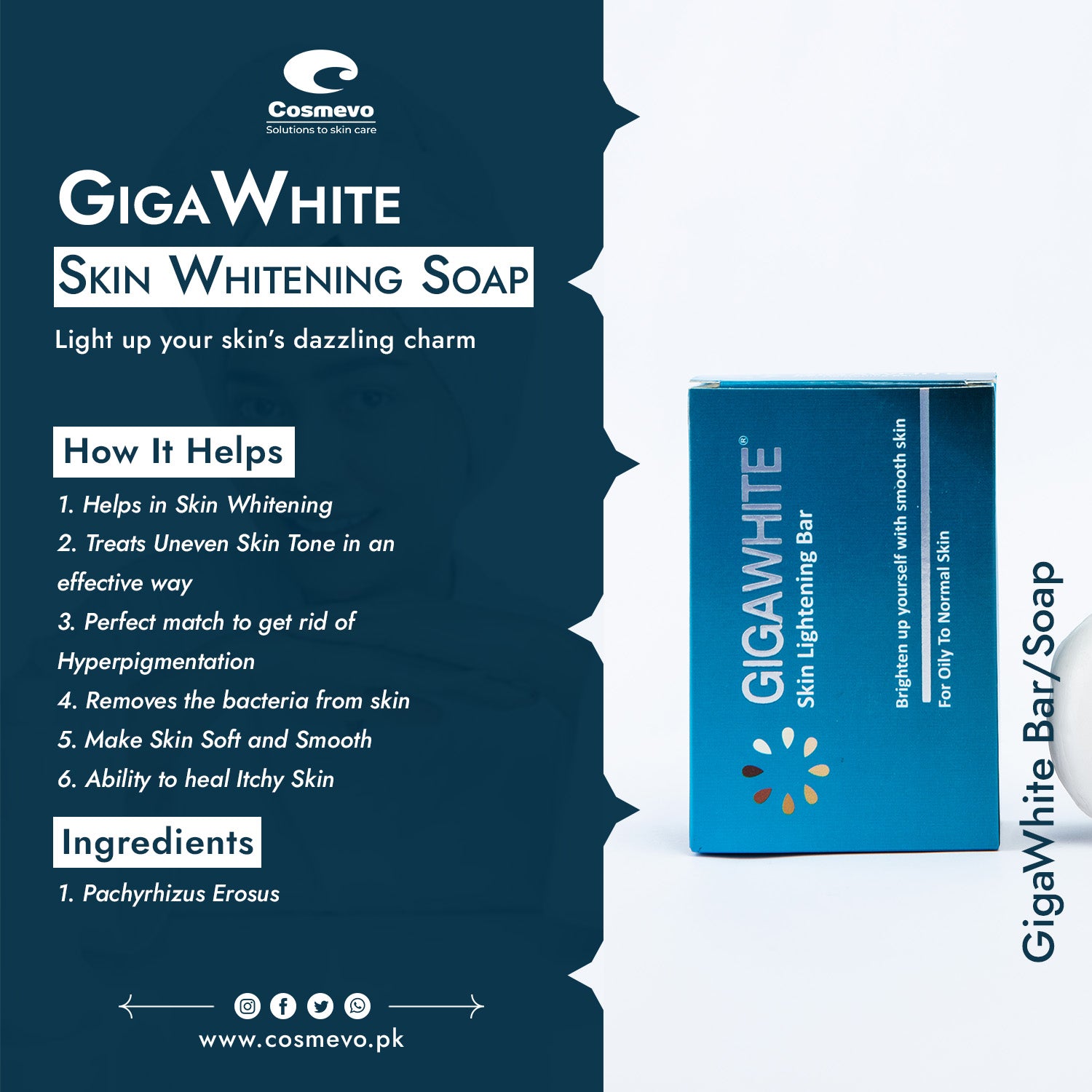 Gigawhite Soap - Cosmevo