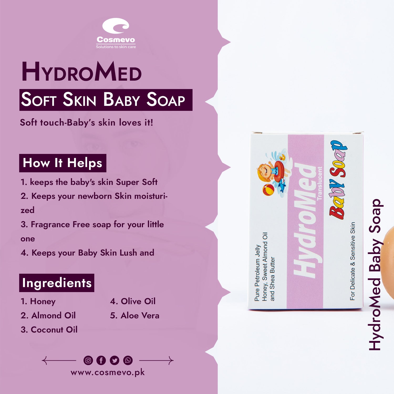 HydroMed Baby Soap - Cosmevo