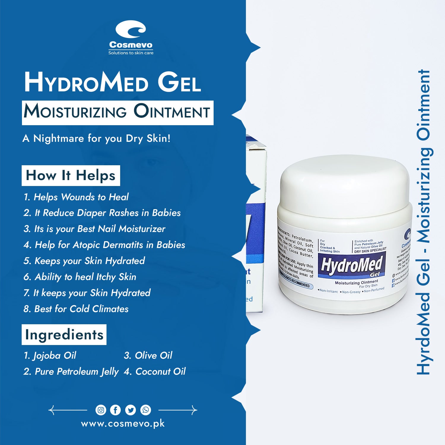 HydroMed Gel - Moisturizing Ointment - Cosmevo