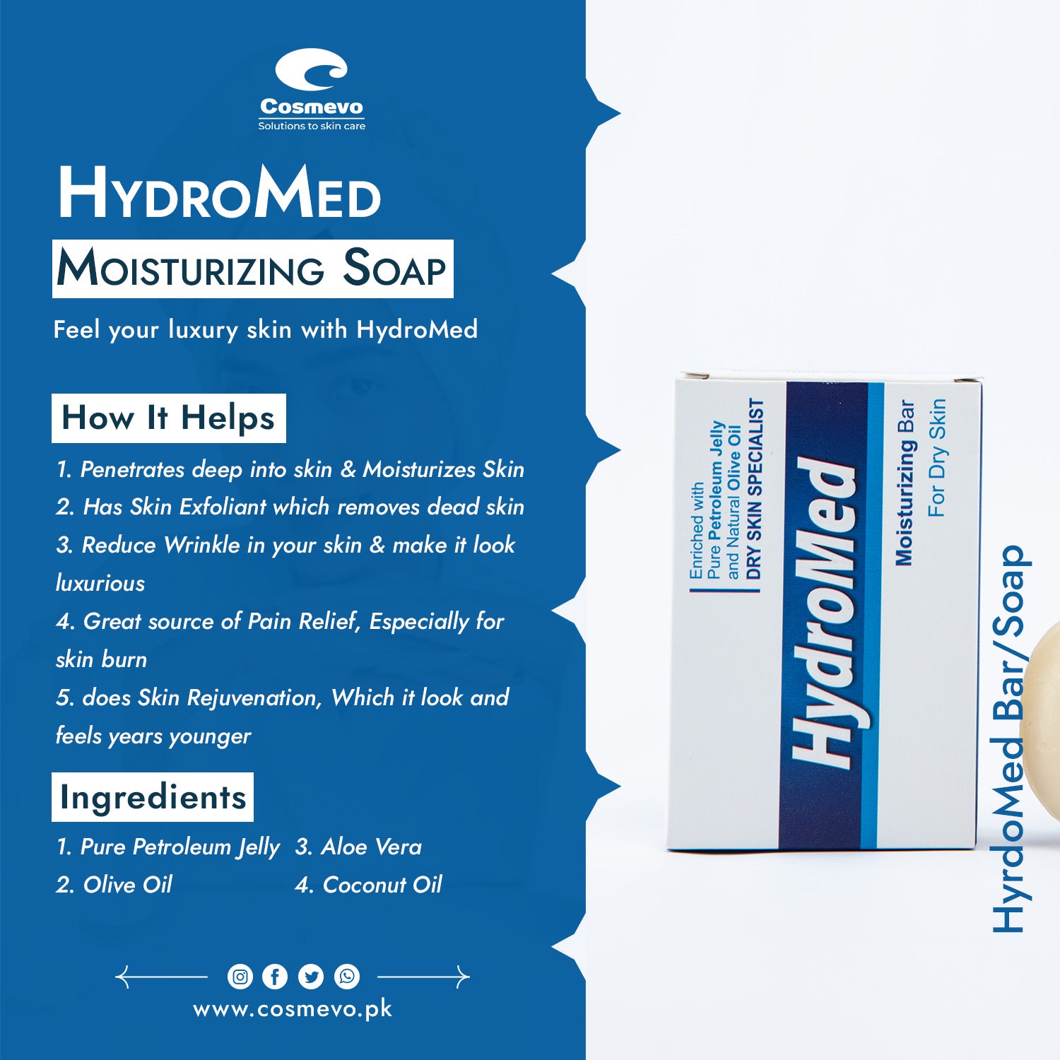 Hydromed Bar Soap - Cosmevo