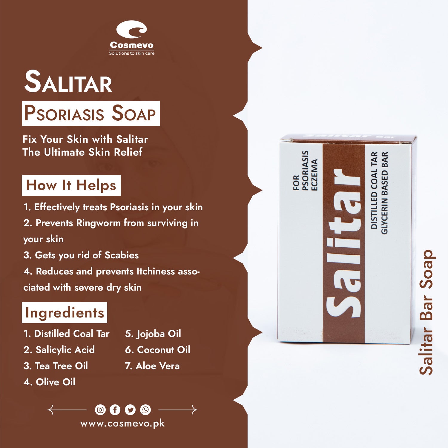 Salitar Bar Soap - Cosmevo