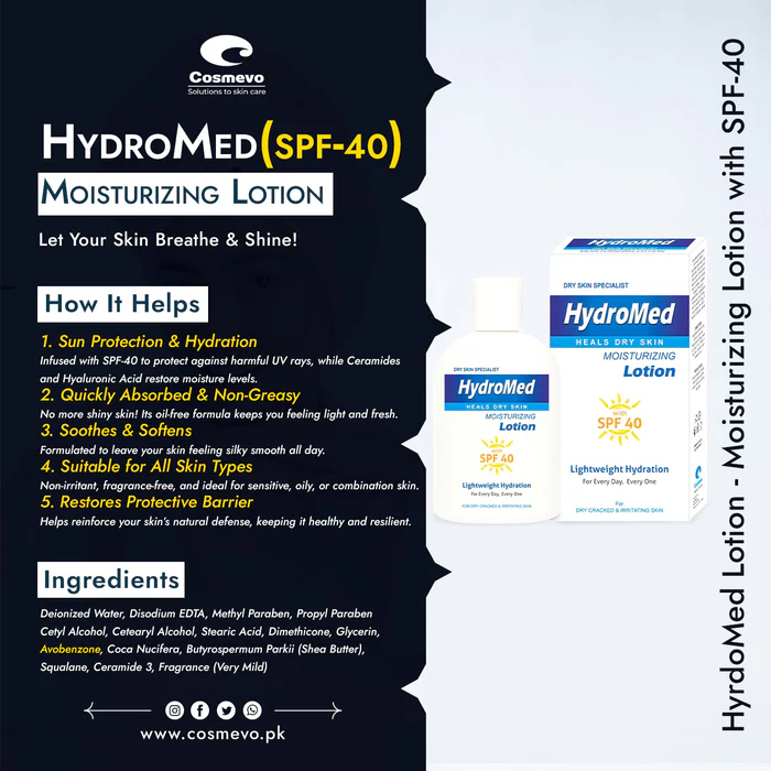 Hydro Med Moisturizing Lotion with SPF40 - Image 2